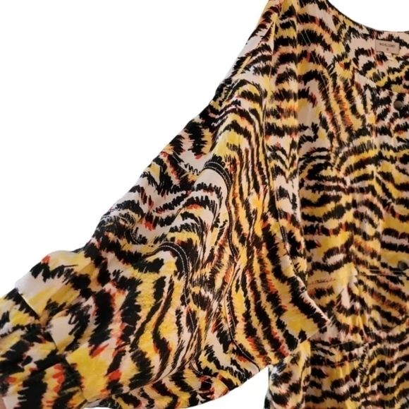 Rachel Comey Women's Plus Size Animal Print 3/4 Sleeve Jumpsuit NWT Size 8 - Picture 7 of 15